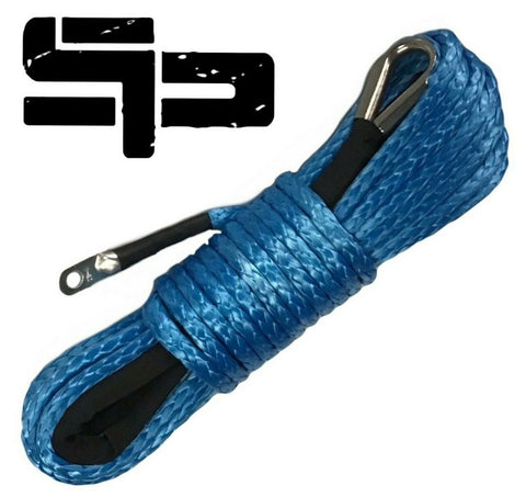 50ft Synthetic Winch Rope 4500lb (Blue) Polaris RZR 1000 XP XPT 900 S HighLifter