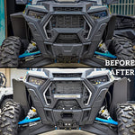 Front Mesh Grill with Light for RZR XP 1000 XP4 Turbo 2019 2020 2021 2022