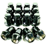 M10x1.25 Black Tapered Lug Nuts 16 Pack Honda Yamaha Kawasaki Suzuki Polaris