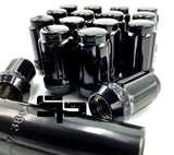 12MM X 1.50 W/Key 16 Pack (BLACK) 2020-2024 Polaris Can Am Tapered Splined Lug Nuts