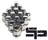 M10x1.25 Chrome Tapered Lug Nuts 16 Pack Honda Yamaha Kawasaki Suzuki Polaris