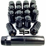 12MM X 1.50 W/Key 16 Pack (BLACK) 2020-2024 Polaris Can Am Tapered Splined Lug Nuts