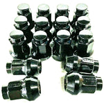 M10x1.25 Black Tapered Lug Nuts 16 Pack Honda Yamaha Kawasaki Suzuki Polaris